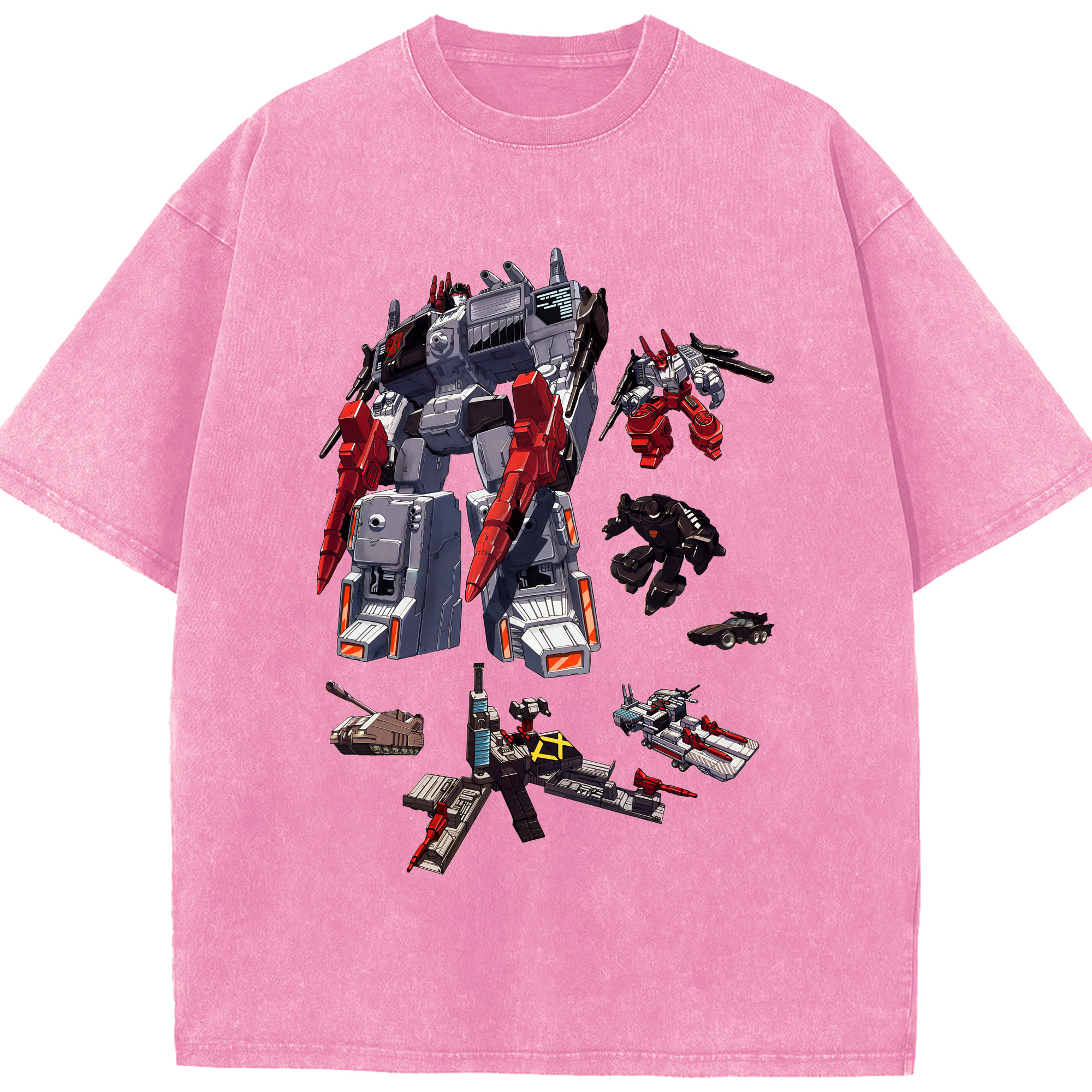 （画像用） Transformers トランスフォーマー 綿100% ヴィンテージ風 半袖Tシャツ（フロントプリント）